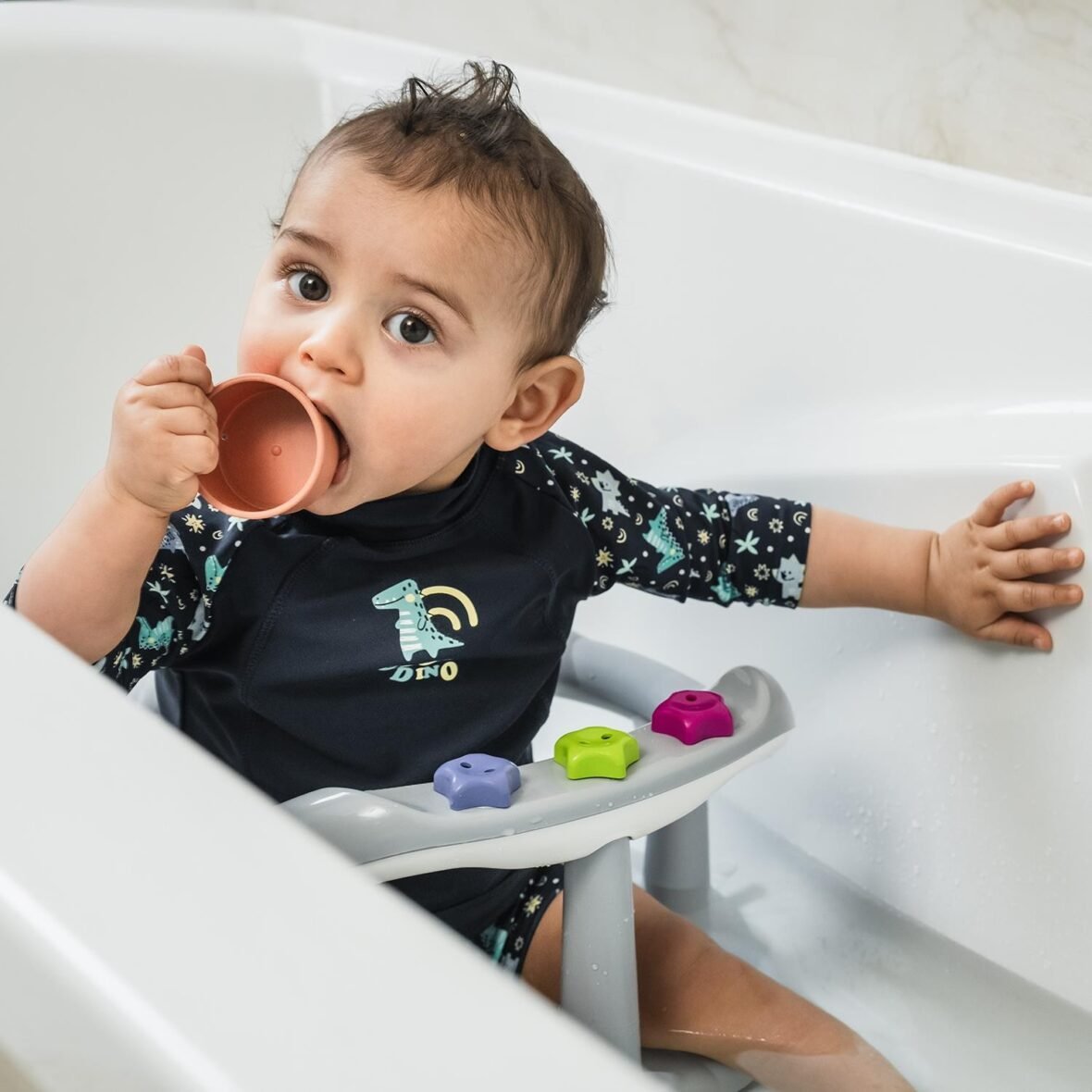 Thermobaby Anneau de bain Aquababy gris – vue 3