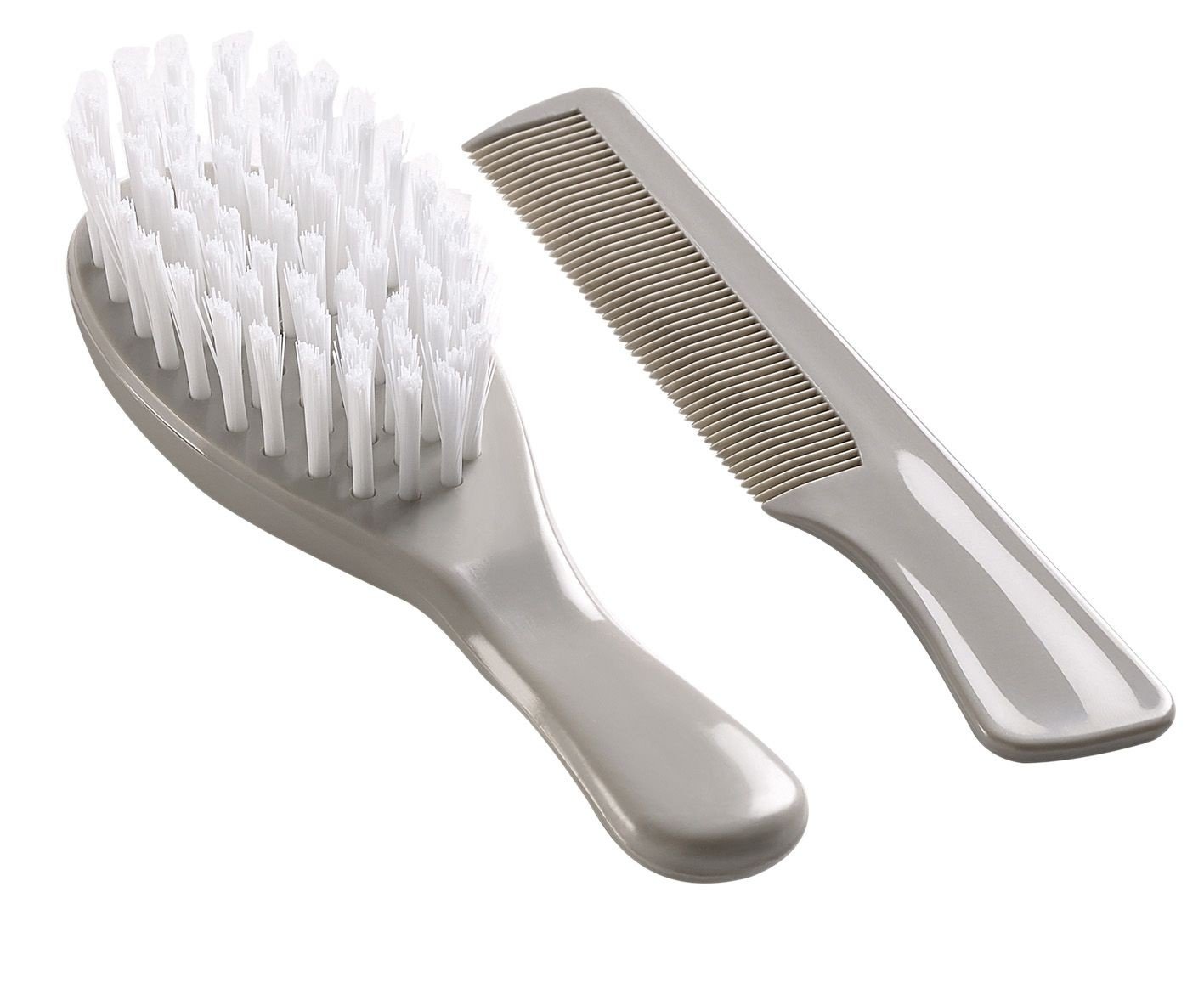 Thermobaby Brosse et peigne bébé gris perle